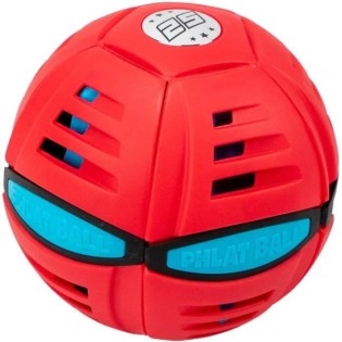 Phlat Ball Junior - Wahu - Classic Red - Disque qui se transforme en balle - Mixte - 5 ans et plus