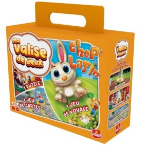 Valisette Multi Jeux 3-Chop Lapin Voyage GOLIATH