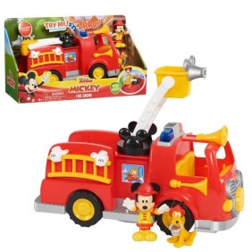 Camion de Pompier Mickey avec fonctions sonores et lumineuses - MCC00 - 2 figurines incluses