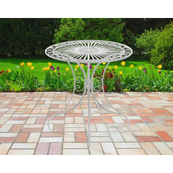 Table Hari blanc antique