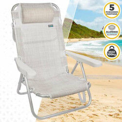 Chaise Pliante Colorbaby Blanc 48 x 46 x 84 cm Plage