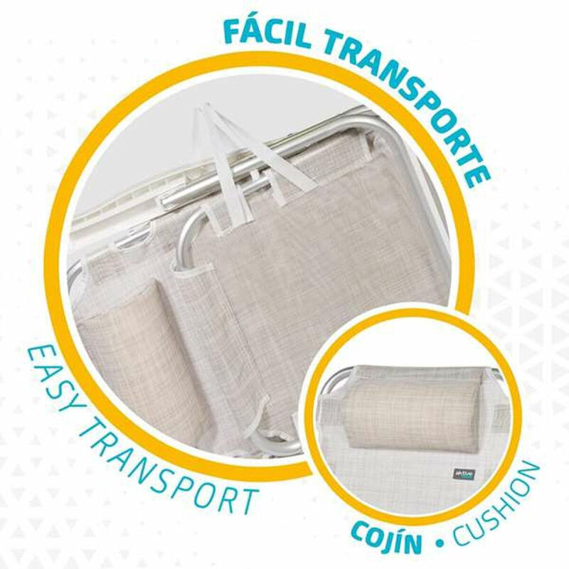 Chaise Pliante Colorbaby Blanc 48 x 46 x 84 cm Plage