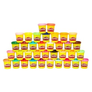 PLAY-DOH - Coffret de 36 pots de Pâte a modeler - Couleurs Multiples