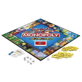 MONOPOLY Super Mario Celebration, jeu de societe pour enfants, jeu de plateau a partir de 8 ans, version francaise