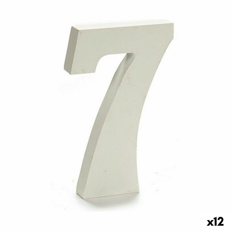 Numéro Pincello 7 Blanc 1,8 x 21 x 17 cm (12 Unités)