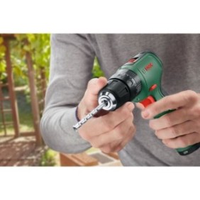 Perceuse a percussion Bosch - EasyImpact 1200 (2 batteries 12V, 1 chargeur, 1 embout de vissage double) - PowerForAll