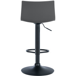 Tabouret de bar en plastique Branford gris