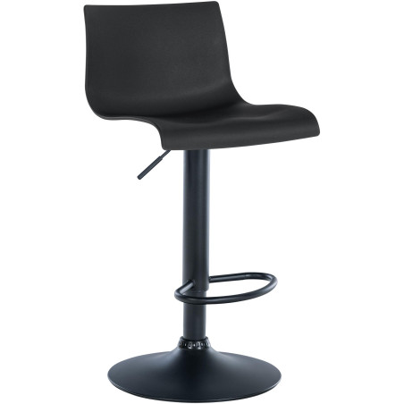 Taburete de bar Branford Negro,Plбstico