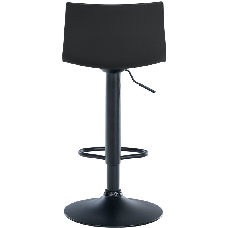 Tabouret de bar en plastique Branford noir