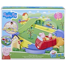 Circuit en ville de Peppa - HASBRO - Piste ajustable - Véhicule et figurine inclus - +35 sons - 3 ans et plus