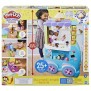 PlayDoh Camion de glace géant, Coffret Kitchen Creations, 27 accessoires, 12 pots de pâte a modeler, sons réalistes, des 3 ans