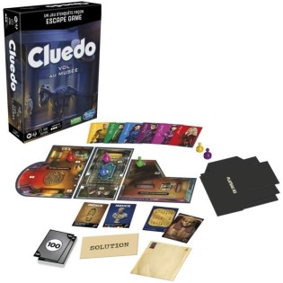 Cluedo Escape Vol au musée - jeu d'enquete façon Escape Game - jeu de plateau coopératif familial - a partir de 10 ans