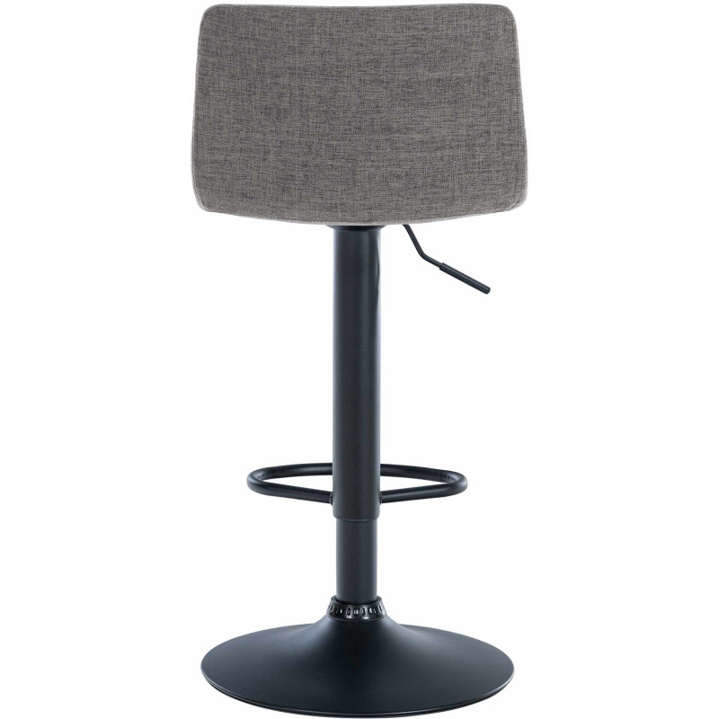 Tabouret de bar en tissu Branford gris clair