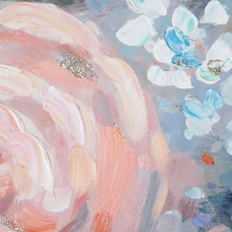 Cadre Toile Fleurs 120 x 5 x 80 cm