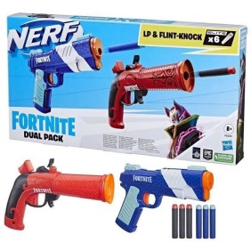 Jeu de tir - NERF - Nerf Fortnite Dual Pack - 2 blasters et 6 fléchettes en mousse Elite