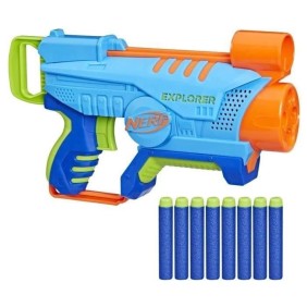 Nerf Elite Junior - NERF - Explorer Easy-Play - 8 fléchettes incluses - Pour enfants a partir de 6 ans