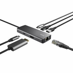 Hub USB Trust 24968 Argenté 20 cm