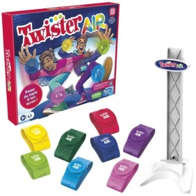 Twister Air, jeu Twister avec appli RA, se connecte aux smartphones et tablettes, jeux actifs de groupe, des 8 ans