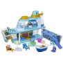 Figurine Le bateau de croisiere de Peppa, coffret de jeu a étages avec 17 pieces, jouets préscolaires Peppa Pig, des 3 ans