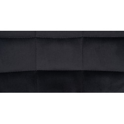 Set de 2 Taburetes de bar Tover Negro,Terciopelo