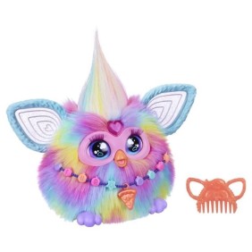 Furby Tie Dye, 15 accessoires, peluche interactive pour filles et garçons, animatronique activé par la voix, a partir de 6 ans