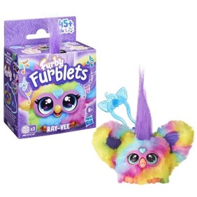 Furby Furblets Ray-Vee électro, Mini peluche électronique pour filles et garçons, a partir de 6 ans