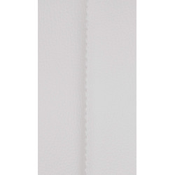 Tabouret de bar Milet en cuir artificiel chromé blanc