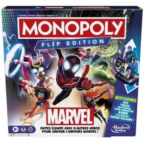 Monopoly Flip Edition : Marvel, Jeux de société, Des 8 ans