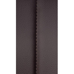 Tabouret de bar Milet, similicuir noir brun