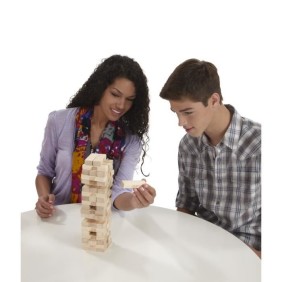 Jenga - Jeu de société classique - Blocs en bois massif - Pour enfants a partir de 6 ans