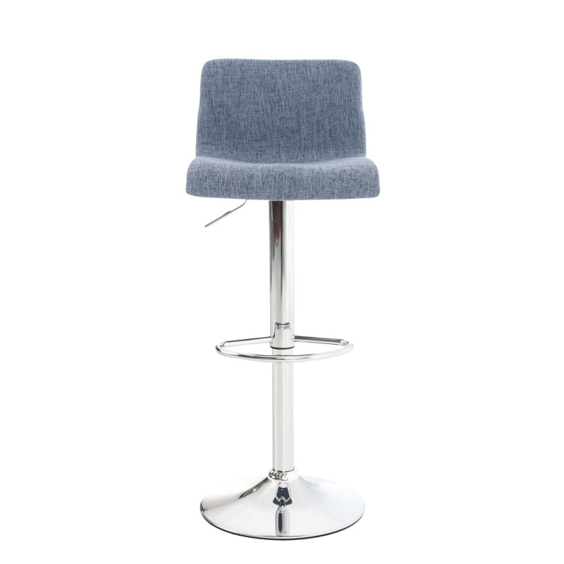 Tabouret de bar Hoover tissu C bleu