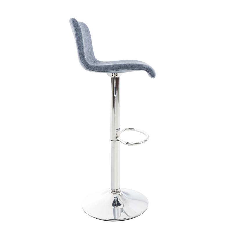 Tabouret de bar Hoover tissu C bleu