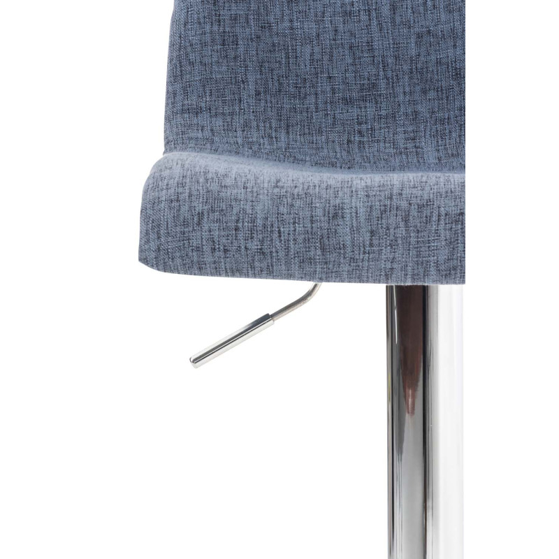 Tabouret de bar Hoover tissu C bleu