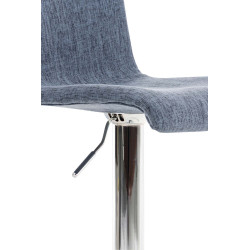 Tabouret de bar Hoover tissu C bleu
