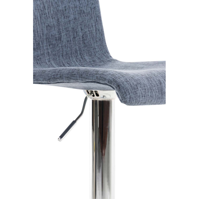 Tabouret de bar Hoover tissu C bleu