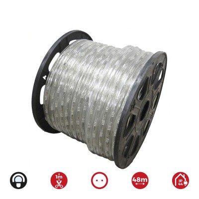 Tube LED EDM 72713 Flexiled 1,4 W x 1 m 48 m Blanc froid 6500K