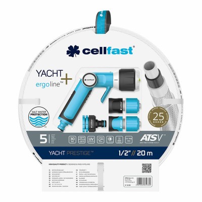 Jeu de tuyaux avec accessoires Cellfast Yacht PVC 20 m Ø 12,5 mm Extensible