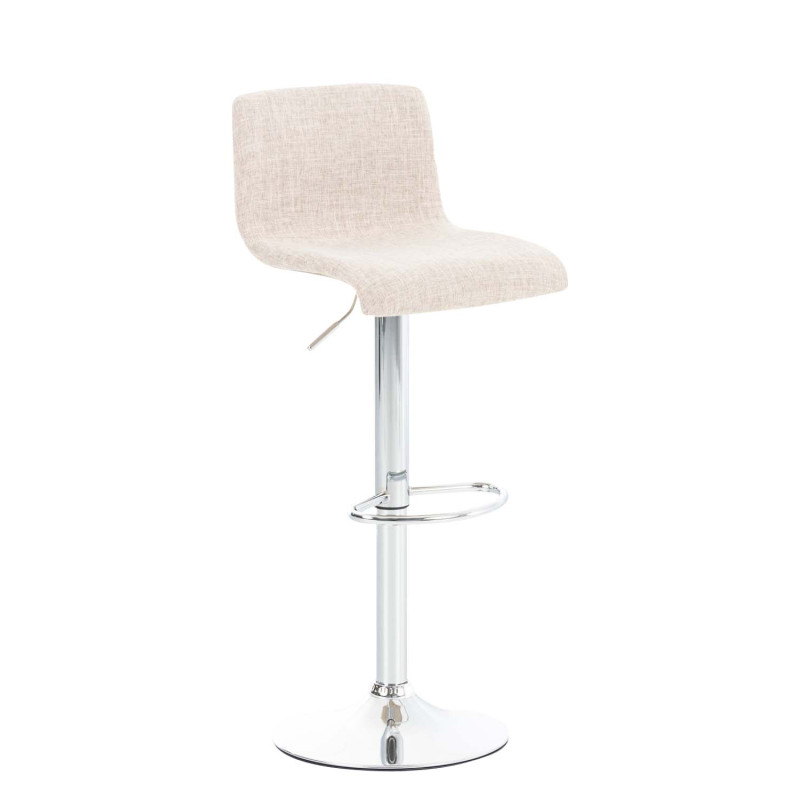 Tabouret de bar Hoover tissu C crème