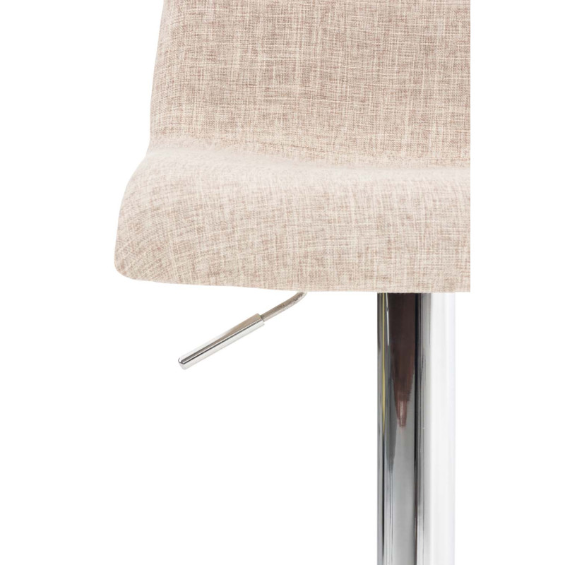 Tabouret de bar Hoover tissu C crème