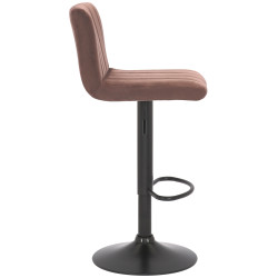 Lot de 2 tabourets de bar en velours Jamie
