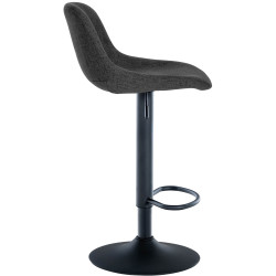 Set de 2 Taburetes de bar Loft Negro,Tela