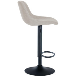 Set de 2 Taburetes de bar Loft Crema,Tela