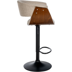 Tabouret de bar Vestal en tissu