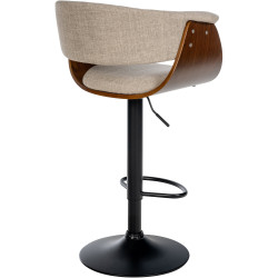 Tabouret de bar Vestal en tissu