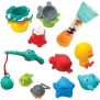 Coffret de bain INFANTINO - 17 pcs - Gobelets, aspergeurs, peche a la ligne