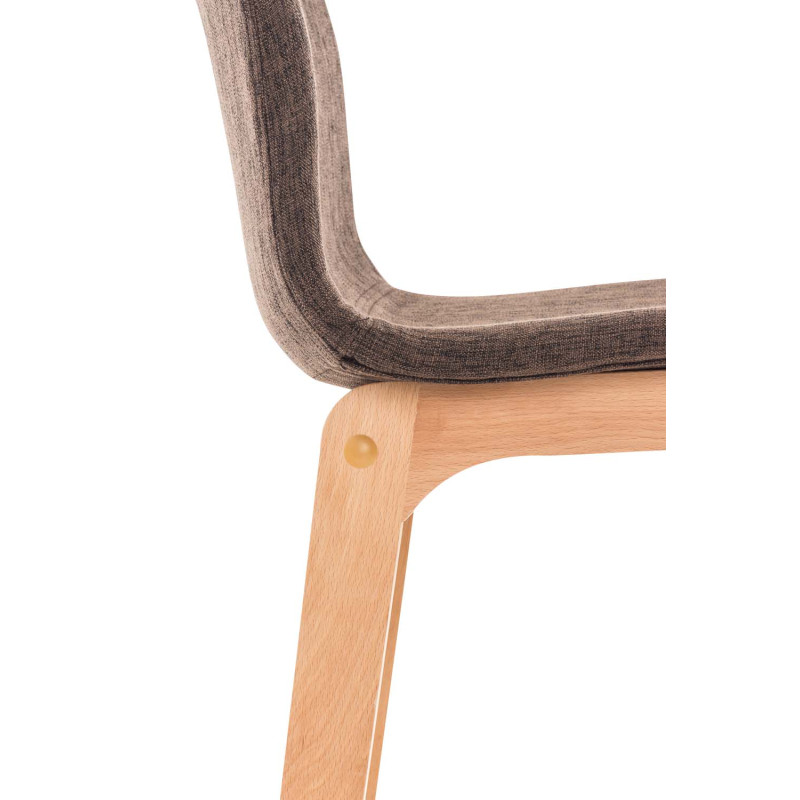 Tabouret de bar Hoover tissu Natura brun