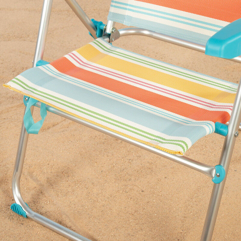 Chaise de Plage Aktive 48 x 95 x 65 cm (4 Unités)