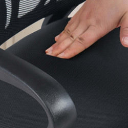Lot de 2 chaises visiteurs Eureka | noir