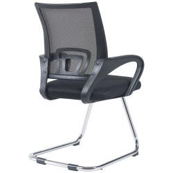 Lot de 2 chaises visiteurs Eureka | noir