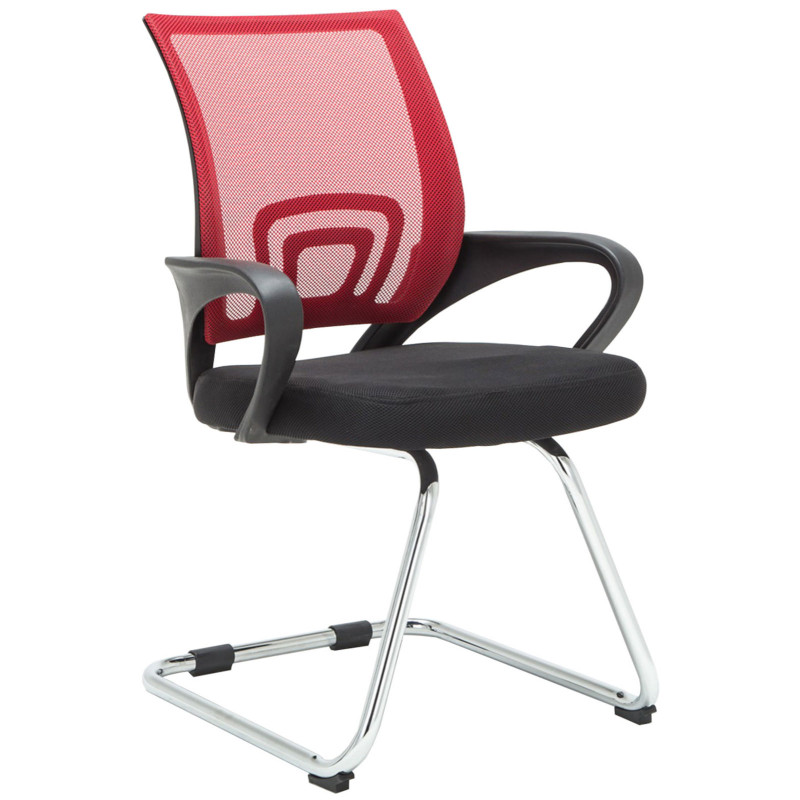 Lot de 2 chaises visiteurs Eureka | rouge